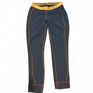 Peak Performance Boys 16 years fine fleece winter underpants with Orange Accents